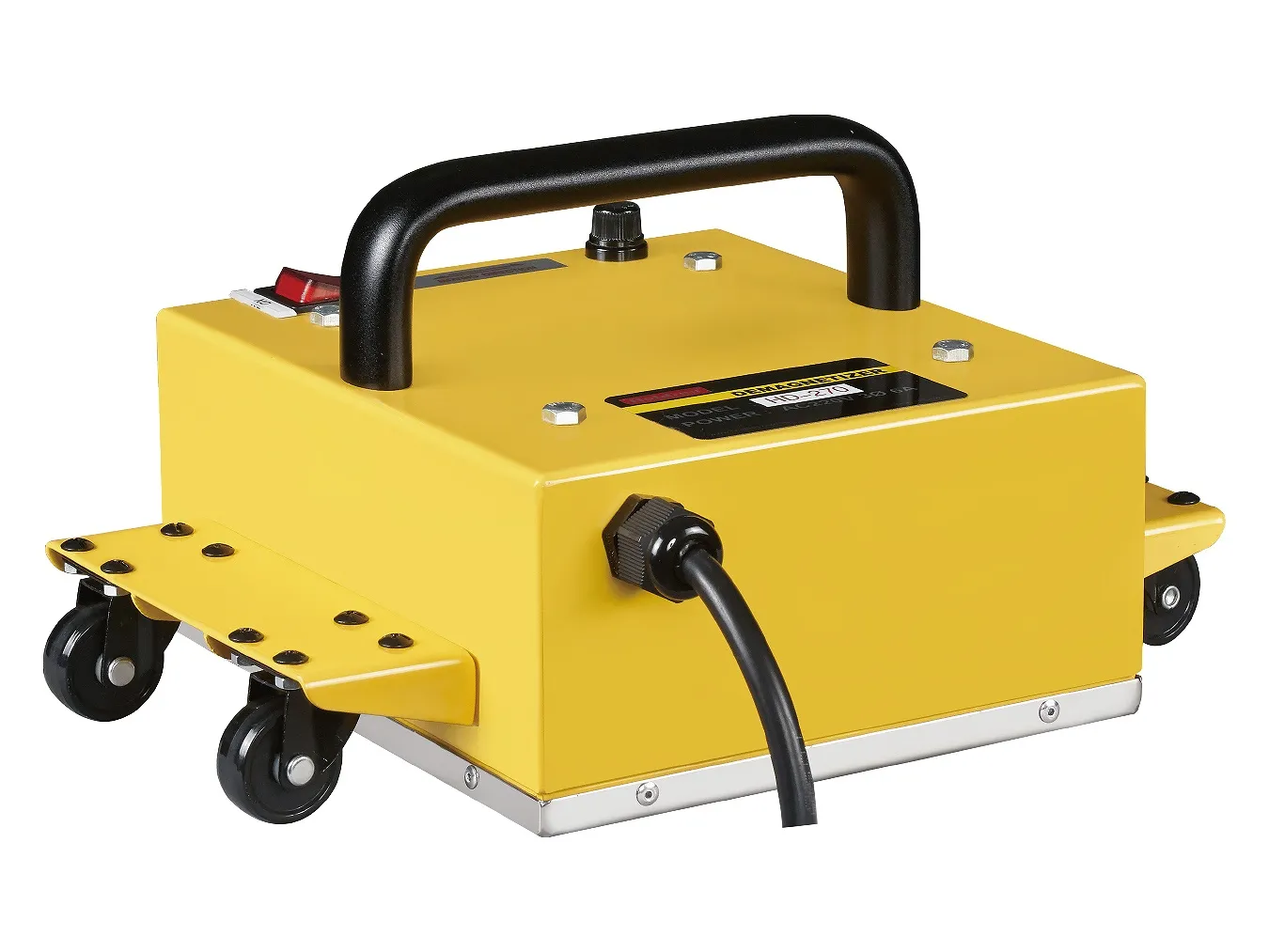 移動型車輪付脱磁機
